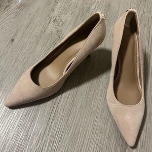 BOSS Suede Tan Heels